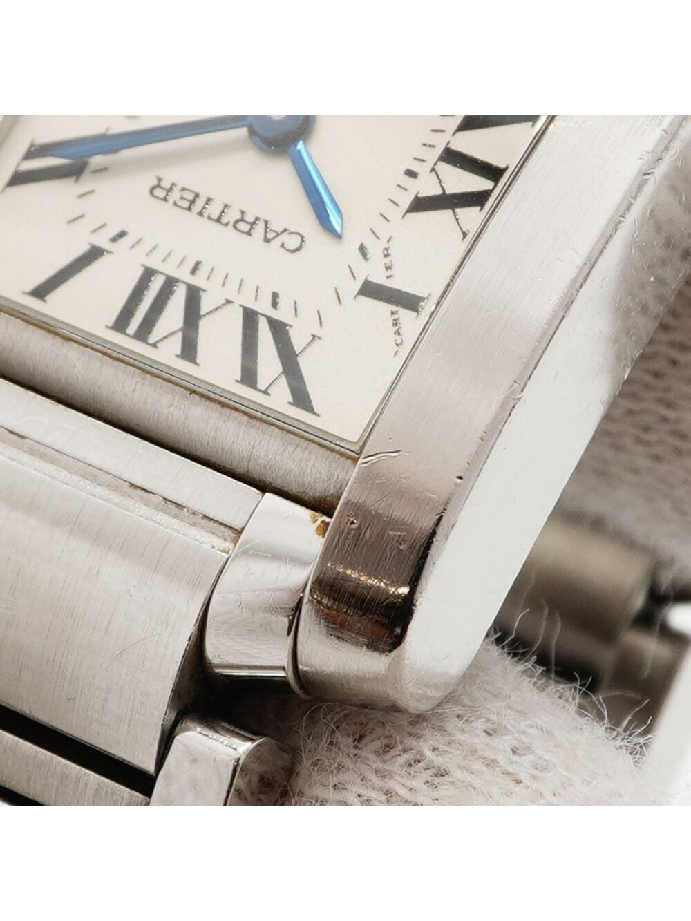 Cartier Tank Francaise SM Ivory Dial Watch - Picture 7 of 9